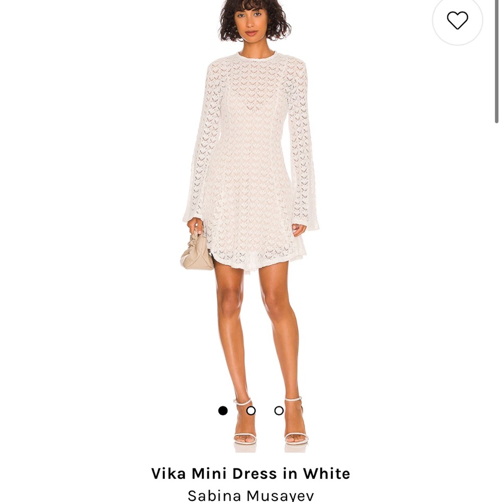 Sabina Musayev Vika Mini Dress in White